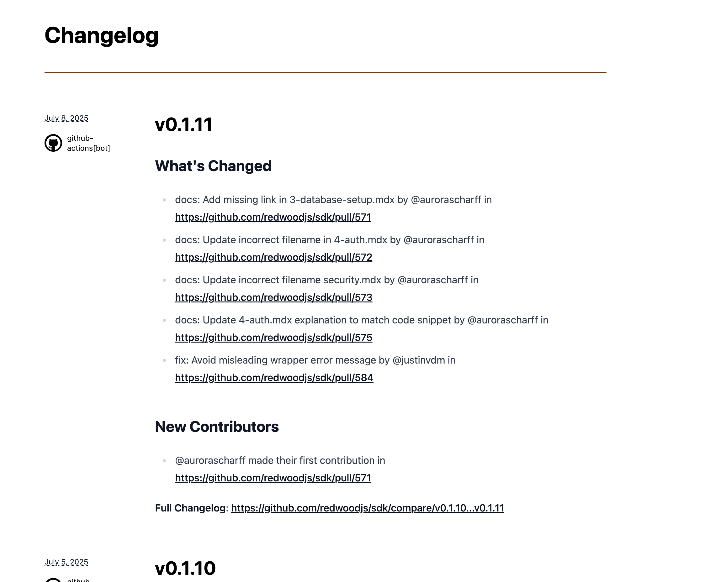 Changelog